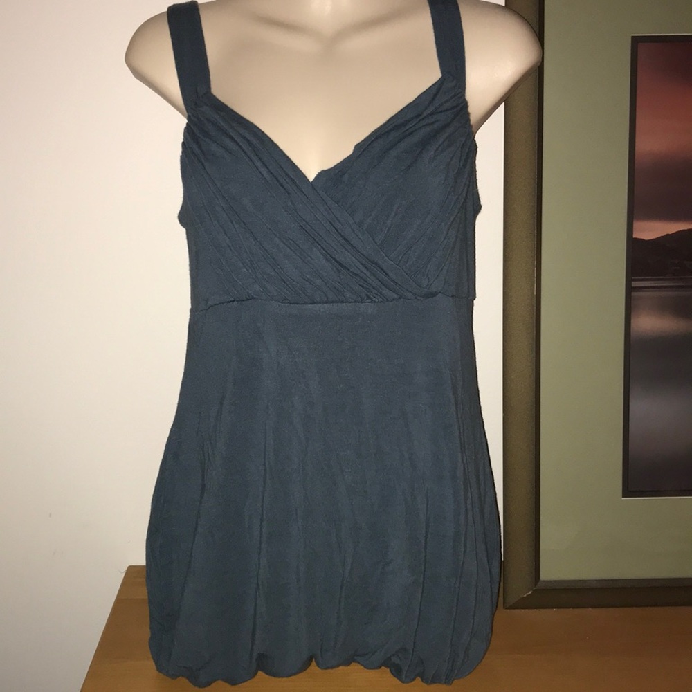 Daisy Fuentes Blue-gray Sz S sleeveless top